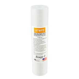 10" Universal PP Sediment / 5 Micron / 1 Micron PP Cotton+CTO Carbon Filter+T33 Reverse Osmosis System UF Water Treatment