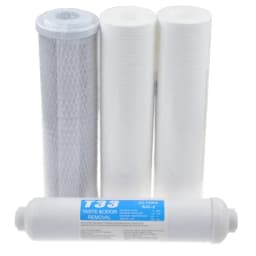10" Universal PP Sediment / 5 Micron / 1 Micron PP Cotton+CTO Carbon Filter+T33 Reverse Osmosis System UF Water Treatment