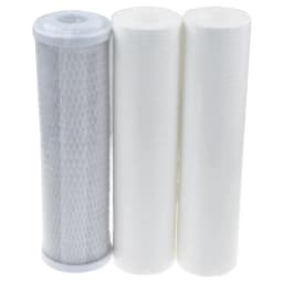 10" Universal PP Sediment / 5 Micron / 1 Micron PP Cotton+CTO Carbon Filter+T33 Reverse Osmosis System UF Water Treatment
