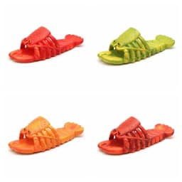 Unique Non-Slip Lobster Slippers PVC Soft Sole Slides Sandals Funny Beach Wear Shoes Cartoon Shrimp Slippers Seaside