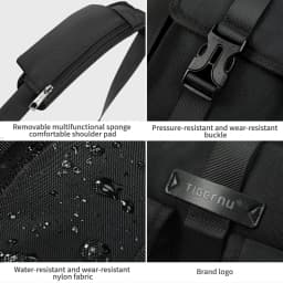 Tigernu Fashion Messenger Bags Male Shoulder Bags 13.3inch Laptop Bag Outdoor Crossbody Bags For Men Cycling Bags Boys Messenger