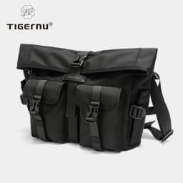 Tigernu Fashion Messenger Bags Male Shoulder Bags 13.3inch Laptop Bag Outdoor Crossbody Bags For Men Cycling Bags Boys Messenger
