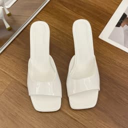 Women High Heel Sandals Summer New Fashion Square Toe Open Toe Women Elegant Casual Comfortable Black High Heel Sandals