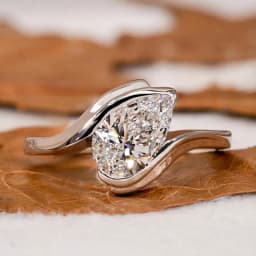 925 Sterling Silver Fashion Twisted Water Drop Zircon Ring For Women Engagement Wedding Luxury High Quality Fine Jewelry