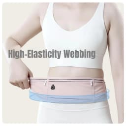 Men's and Women's Travel Outdoor Running Fitness Sports Waterproof Breathable Adjustable Elastic Webbing Lightweight Waist Bag