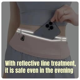Men's and Women's Travel Outdoor Running Fitness Sports Waterproof Breathable Adjustable Elastic Webbing Lightweight Waist Bag
