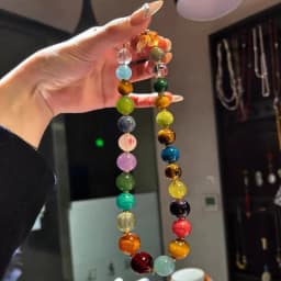 Minar Handmade Candy Color Natural Stone Crystal Semi-precious Stones Beaded Necklace for Women Real Gold Plated Copper Chain