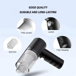 2025 High Power Portable Vacuum Cleaner Mini Cordless 6000PA Strong Suction Rechargeable Dust Collector for Cars Keyboard Gaps