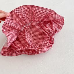 Baby Girls Plaid Skirt Shorts Kids Ruffles Lace Embroidery Pettiskirt Toddler Tutu Skirt Infant Bloomers PP Shorts 0-3t