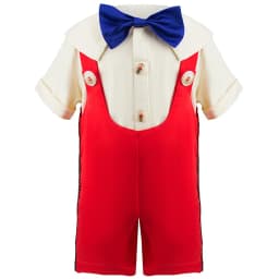 Pinocchio Costume for Boy Girl Classic Fairy Tale Cosplay Set with Hat Long Nose Gloves Fairy Tale Party Outfit for Halloween