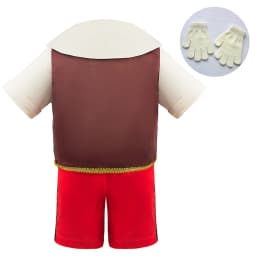 Pinocchio Costume for Boy Girl Classic Fairy Tale Cosplay Set with Hat Long Nose Gloves Fairy Tale Party Outfit for Halloween