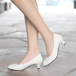 Women's Low Heeled Shoes with Pointed Toes and Shallow Mouth Seasonal Single Shoes Fashionable Thick Heeled Ladies Work Shoes
