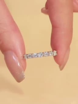 Wholesale Moissanite And Zircon Unisex Rings 100% Real S925 Silver Ring D VVS1 For Men and Women Luxury Brilliant