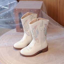 Children's Fashion Boots 3-18 Years Old Embroidered Boys Girls Western Boots Size 27-36 Fall and Winter Tall Kids Boots Shoes