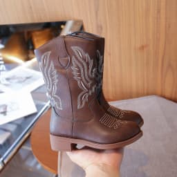 Children's Fashion Boots 3-18 Years Old Embroidered Boys Girls Western Boots Size 27-36 Fall and Winter Tall Kids Boots Shoes