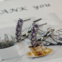 Tanzanite Clip Earrings 925 Sterling Silver Earring Round Earrings Fashion Jewelry