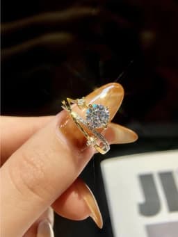 Sparkling 1CT Moissanite Diamond Princess Star Trail Engagement Rings for Women Wedding Anniversary Party Fashioned Jewelry