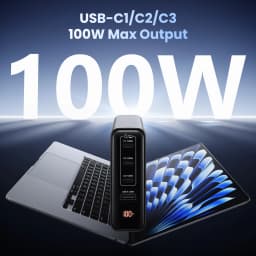 100W Gan Charger 4 Port USB Type C PD3.0 PPS Quick Charge For Macbook Pro Laptop USB Fast Charger For iPhone 17 Xiaomi Tablet