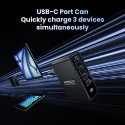 100W Gan Charger 4 Port USB Type C PD3.0 PPS Quick Charge For Macbook Pro Laptop USB Fast Charger For iPhone 17 Xiaomi Tablet