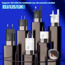 Lenovo Multi-Port 45W A+C Charger QC3.0 Fast Charging Adapter PD20Q 5V/2A Portable Power Adapter EU/US/UK Plug For iPhone iPad
