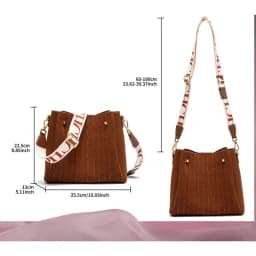 CH Canvas Women's Shoulder Strap Crossbody Bag Fashionable Versatile Elegant Design Luxury Brand Women's Shoulder Bag