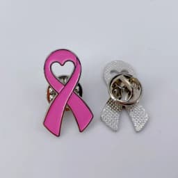 5/10/50/100 Pcs Breast Cancer Awareness Pins - Pink Cancer Ribbon Lapel Pin for Women & Charity Support - Enamel Brooches