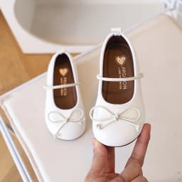 2026 Spring Autumn Birthday Children Leather Shoes For Girls Fashion Korean Soft Sole Anti-slippery Sweet Bowtie Princess Shoes