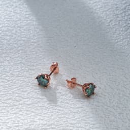 0.5-2CT Rose Gold Plated 925 Sterling Silver Sparkling Moissanite Stud Earrings Classic Gift For Women