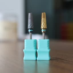 HYTOOS Safety 5 in 1 Pro Nail Drill Bits DLC/Titanium Carbide Tapered Nail Bit for Gel Removal File Drills Accessories Tools