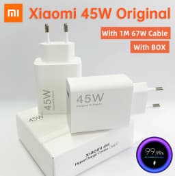 Original XIAOMI Charger 45W 33W Fast Turbo Charge Cable Usb C Travel Adapter Mi 11 10t Pro 10 11s Poco M7 X7 X5 X3 Redmi Note 15