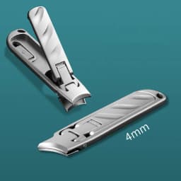 Stainless Steel Ultra Thin Nail Clippers Portable Nail Cutters With Superior Texture keychain Manicure Tool