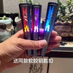 Cute OP4 LED Light Sticks Lamp Keyring Glow Sticks Multiple colour Switchable Glow Sticks Keychain for Parties Concerts Weddings