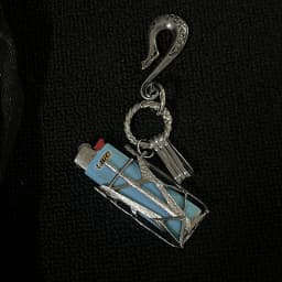 Transformable Cyberpunk-Style Metal Lighter Case & Keychain, Waist Fashion Accessory with High-Street Premium Texture