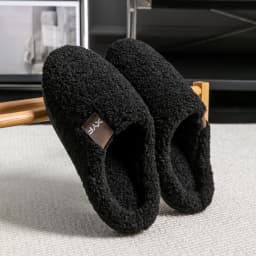 Men's Autumn Winter Slippers Indoor House Shoes, Non-Slip Warm Soft Plush Slip-Ons, Couple's Cozy Breathable Quiet Home Slippers
