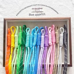 DIY Bag Pendant Nylon Handmade Braided Rope Keychain Colorful Keyring For Women Bag Charm Handbag Hanging Dec Key Holder