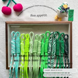 DIY Bag Pendant Nylon Handmade Braided Rope Keychain Colorful Keyring For Women Bag Charm Handbag Hanging Dec Key Holder