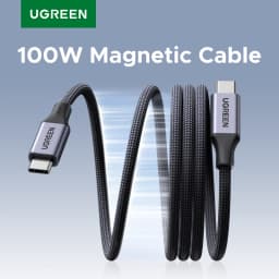 UGREEN Magnetic USB C to USB C Cable PD100W Type-C Cable for MacBook Laptop iPhone 17 16 Smasung S25 24 iPad Fast Charger Cord