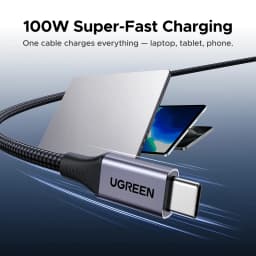 UGREEN Magnetic USB C to USB C Cable PD100W Type-C Cable for MacBook Laptop iPhone 17 16 Smasung S25 24 iPad Fast Charger Cord