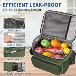 Large Capacity Thermal Insulation Lunch Bag for Men Women Oxford Cloth Food Storage Picnic Bags Tote Portable Cooler Box Bags