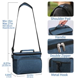 Large Capacity Thermal Insulation Lunch Bag for Men Women Oxford Cloth Food Storage Picnic Bags Tote Portable Cooler Box Bags