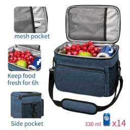 Large Capacity Thermal Insulation Lunch Bag for Men Women Oxford Cloth Food Storage Picnic Bags Tote Portable Cooler Box Bags