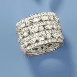 Huitan Modern Fashion Design Women Wide Rings with Geometric Cubic Zirconia Wedding Trendy Female Rings Jewelry Drop Shipping