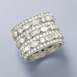 Huitan Modern Fashion Design Women Wide Rings with Geometric Cubic Zirconia Wedding Trendy Female Rings Jewelry Drop Shipping