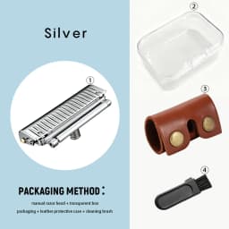 Whityle 22T-H Glide PRO 5.0 Universal Safety Razor Head Super Roller Shaver Double Half Blade Shaving Shave Head M5 Thread