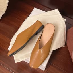 French Sandals Women's Outer Wear 2025 New Spring One-pedal Small Large Size Versatile Bag Head Half Slippers