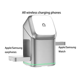 Wholesale Charging Mobile Phone Stand Magnetic Fast Charger Station 3 in 1 Charger Holder for iphone 17 16 15 14 Pro Max Samsung