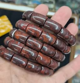 2025 New Natural Red Jasper Obsidian Tigereye Citrine About11*16mm Energy Gemstone Jewelry Bracelet For Women Man Gift Wholesale