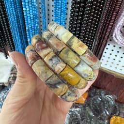 2025 New Natural Red Jasper Obsidian Tigereye Citrine About11*16mm Energy Gemstone Jewelry Bracelet For Women Man Gift Wholesale