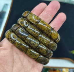 2025 New Natural Red Jasper Obsidian Tigereye Citrine About11*16mm Energy Gemstone Jewelry Bracelet For Women Man Gift Wholesale
