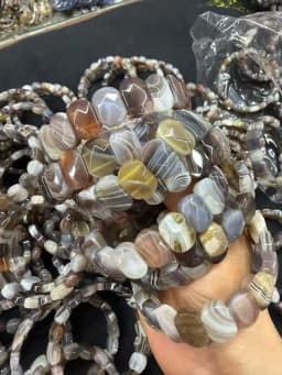 2025 New Natural Red Jasper Obsidian Tigereye Citrine About11*16mm Energy Gemstone Jewelry Bracelet For Women Man Gift Wholesale